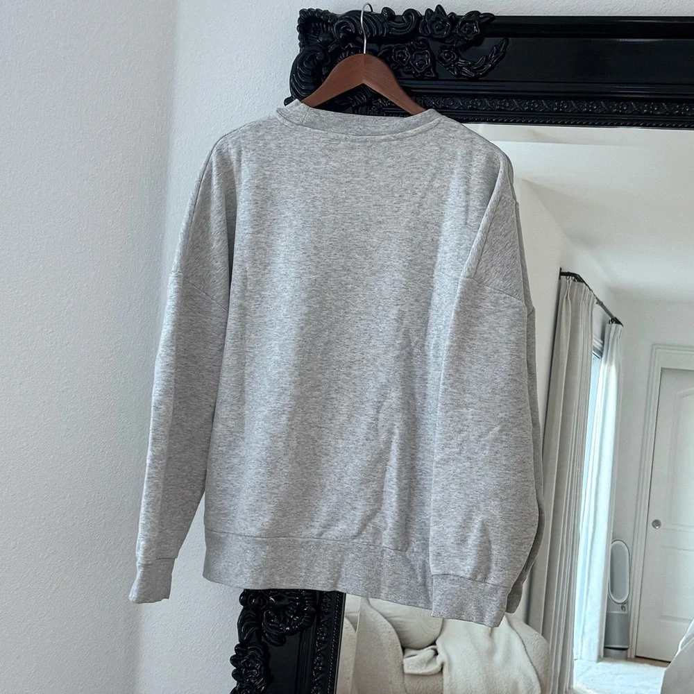 Urban Outfitters | BDG Gray North Dakota Split Logo Crewneck Sweatshirt - Picture 2 of 3